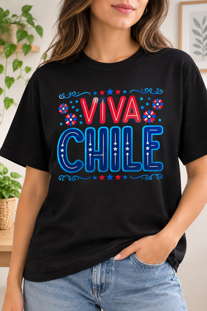 Polera Fiestas Patrias ❤️🤍💙