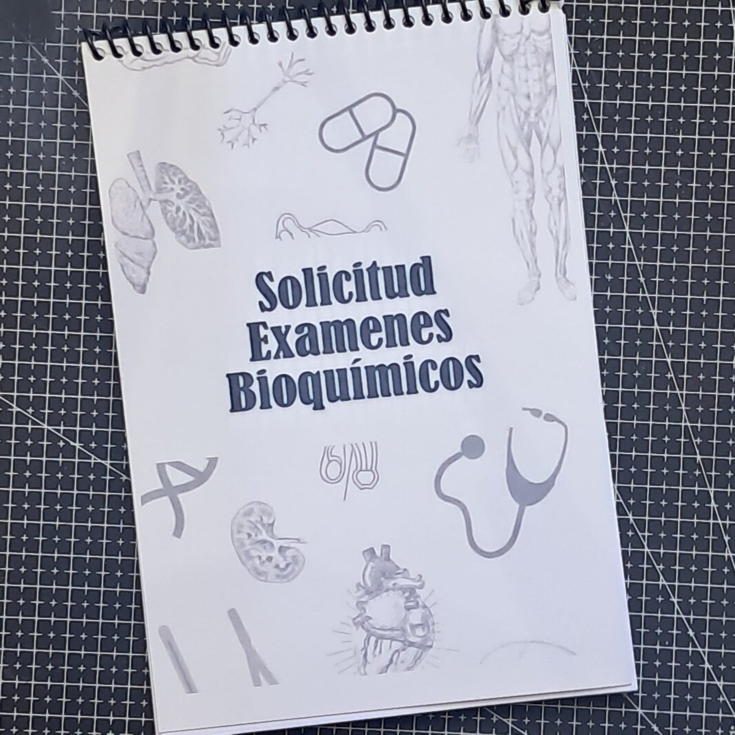 Talonario Solicitud de Exámenes Bioquímicos – 100 Hojas con Prepicado