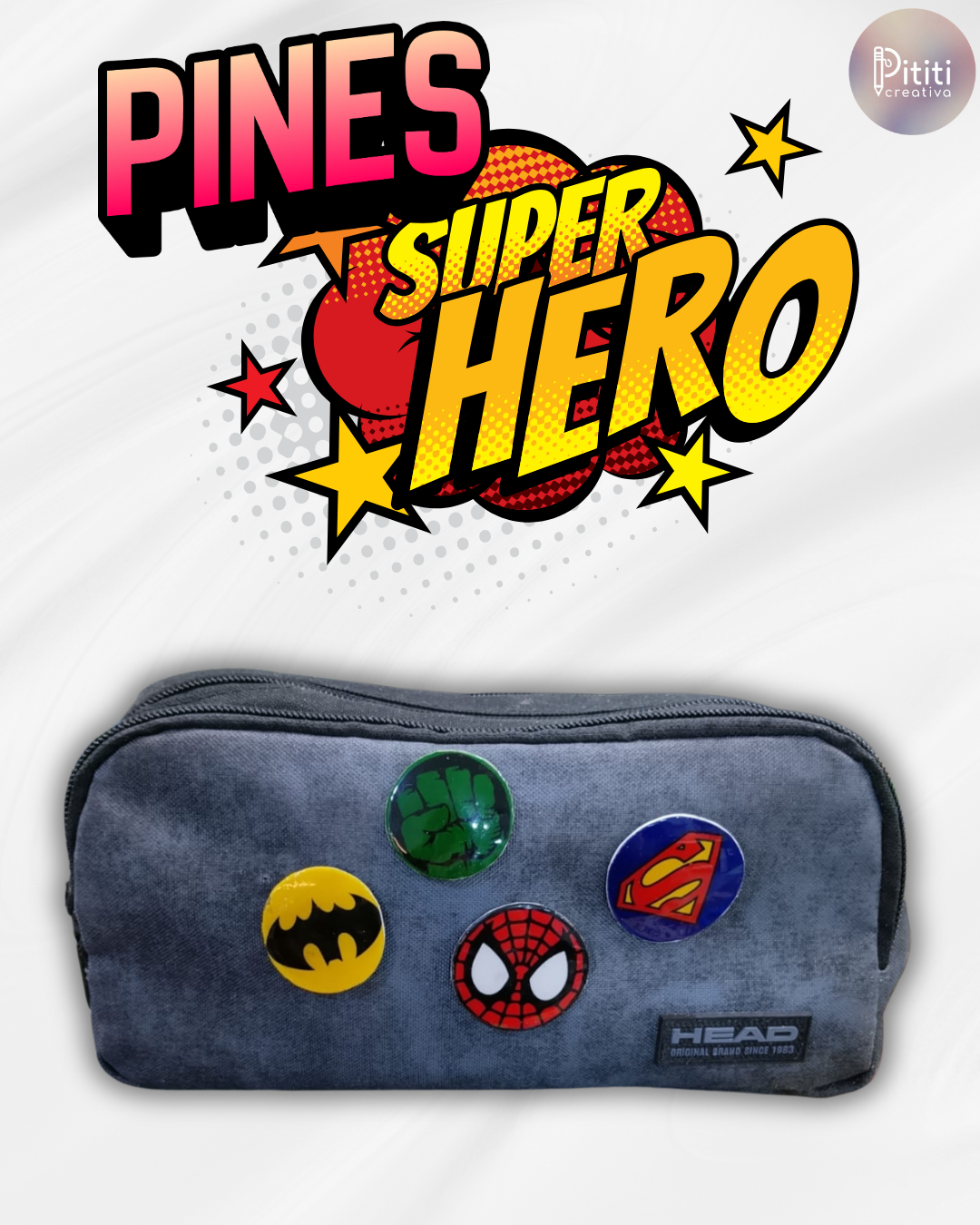 Pack de Pines Superhéroes | ¡Arma tu equipo! 🦸‍♀️