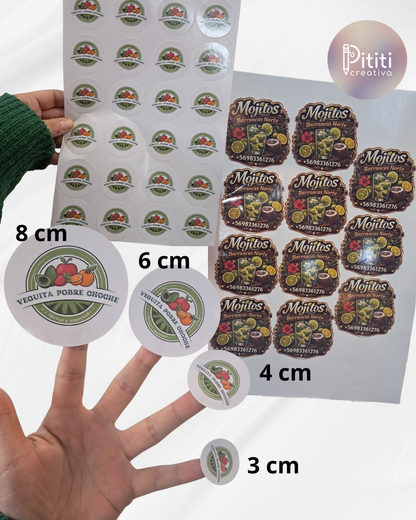 Stickers Corporativos Personalizados | Impulsa tu Marca (100 un.)