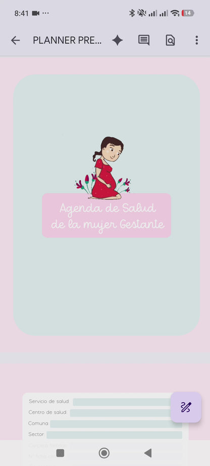 Agenda de Salud de la Mujer Gestante