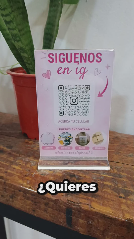 Letrero NFC Personalizado para Negocios (10.5 x 17 cm) – Conecta con tus clientes al instante