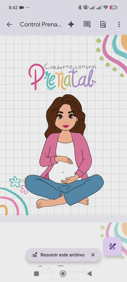 Cuaderno de Control Prenatal | Agenda de Embarazo