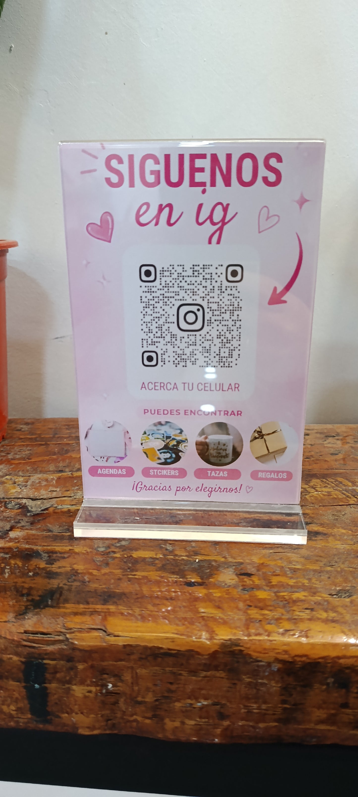 Letrero NFC Personalizado para Negocios (10.5 x 17 cm) – Conecta con tus clientes al instante