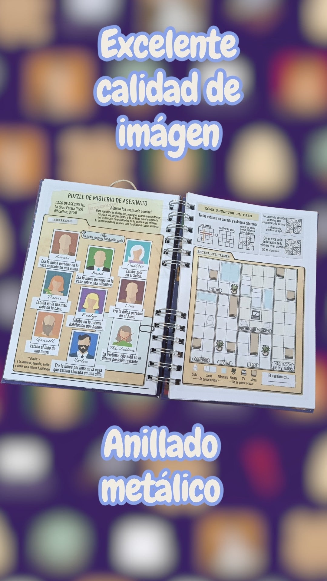 Puzzles "Murdoku" – 46 Acertijos de Lógica y Asesinatos